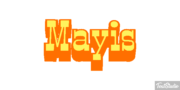 Mayıs Efecto de texto