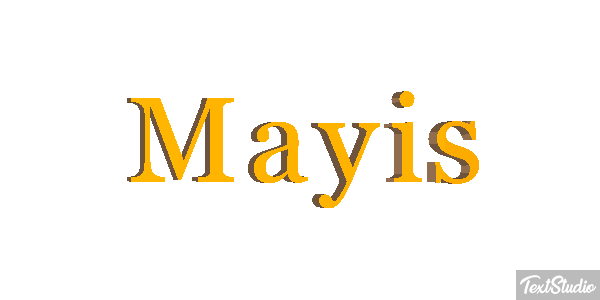 Mayıs Efecto de texto