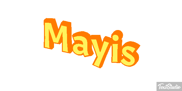 Mayıs Efecto de texto