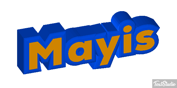 Mayıs Efecto de texto