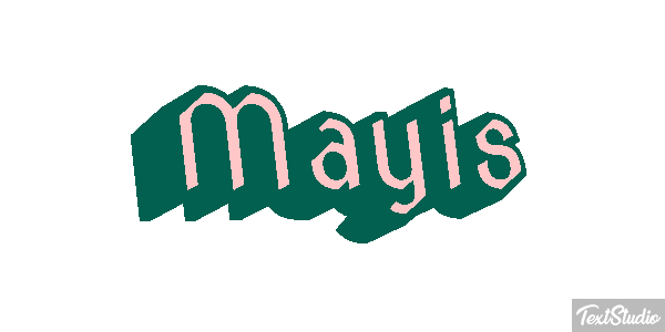 Mayıs Efecto de texto