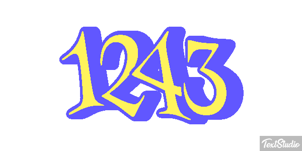 1243 Text effect