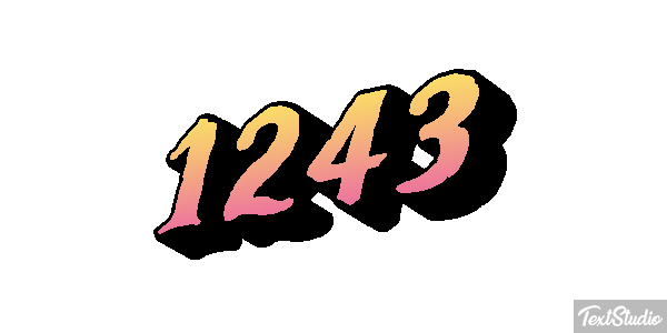 1243 Text effect