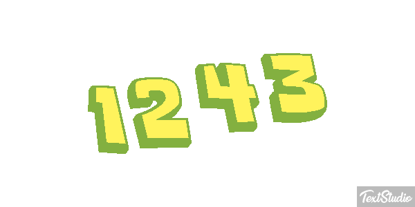 1243 Text effect