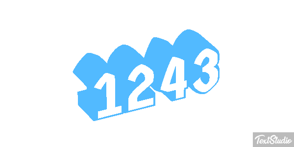 1243 Text effect