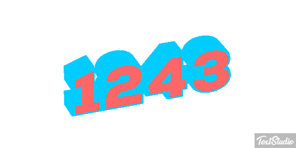 1243 Text effect