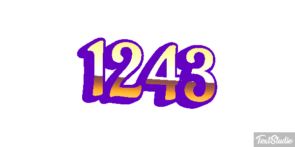 1243 Text effect