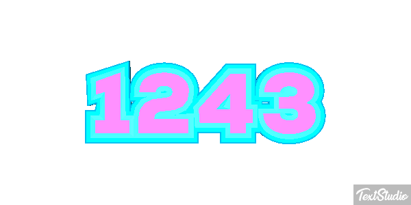 1243 Text effect