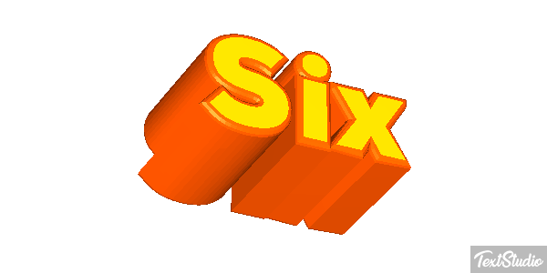 Six Efekt tekstowy