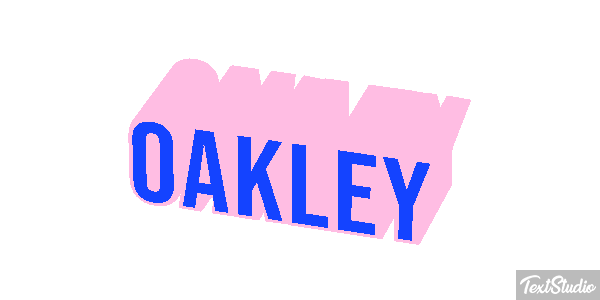 Oakley Text effect