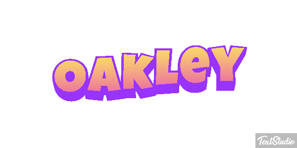 Oakley Text effect