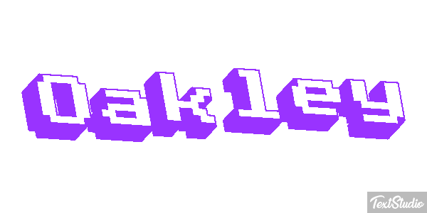 Oakley Text effect