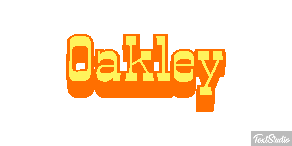 Oakley Text effect