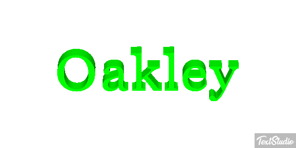 Oakley Text effect