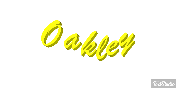 Oakley Text effect