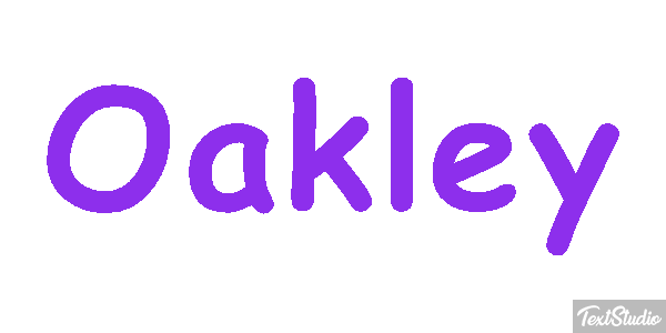 Oakley Text effect