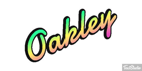 Oakley Text effect