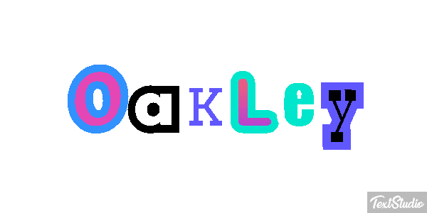Oakley Text effect