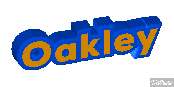 Oakley Text effect