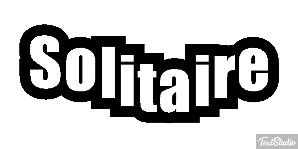 Solitaire Effetto testo