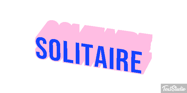 Solitaire Effetto testo