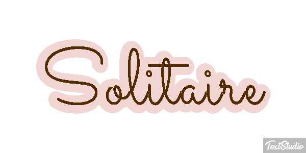 Solitaire Effetto testo