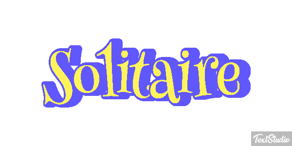 Solitaire Effetto testo