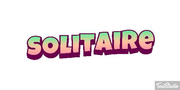Solitaire Effetto testo