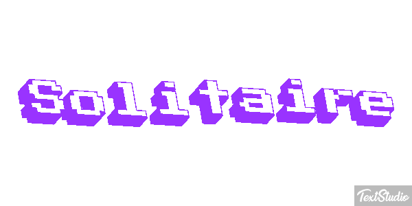 Solitaire Effetto testo
