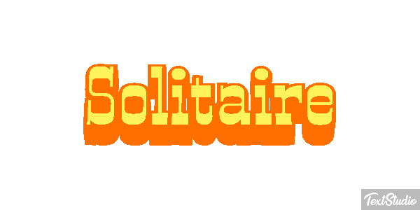 Solitaire Effetto testo