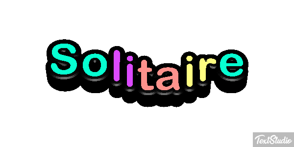 Solitaire Effetto testo