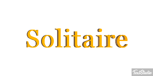 Solitaire Effetto testo
