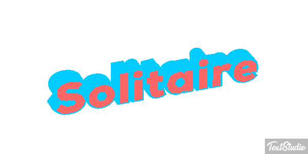 Solitaire Effetto testo