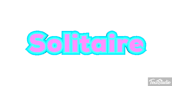 Solitaire Effetto testo