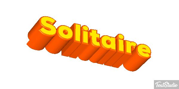 Solitaire Effetto testo