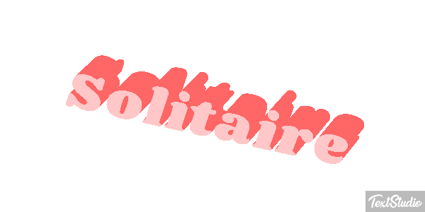 Solitaire Effetto testo