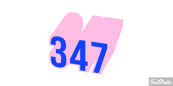 347 Text effect