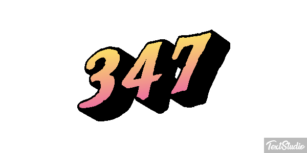 347 Text effect
