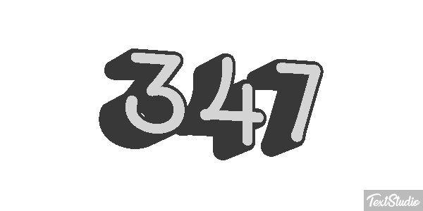 347 Text effect