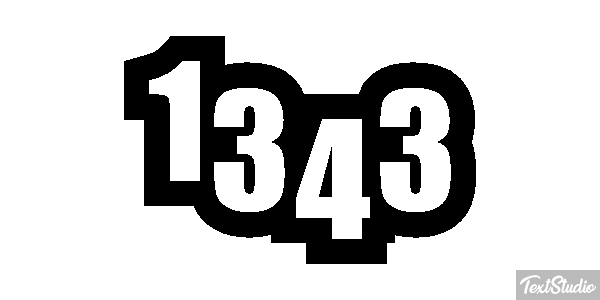 1343 Text effect