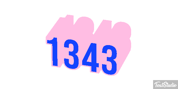1343 Text effect