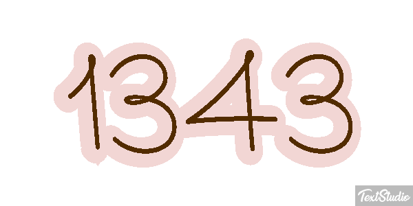 1343 Text effect
