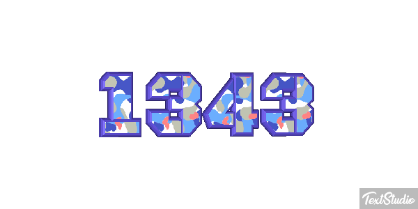 1343 Text effect