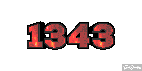 1343 Text effect