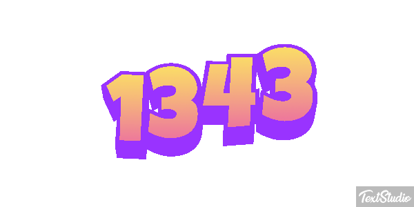 1343 Text effect