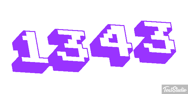 1343 Text effect