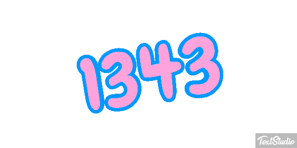 1343 Text effect