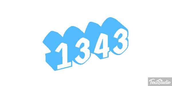 1343 Text effect