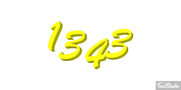 1343 Text effect
