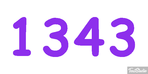 1343 Text effect